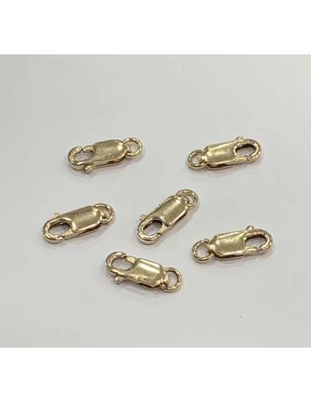 Mosquetón de Gold Filled 12mm con anilla
