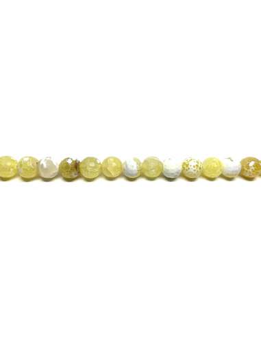 Ágata Fuego Amarillo 10mm facetada