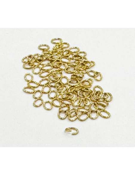 Anillas oval de Gold filled 3mm x 0,45mm