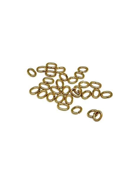 Anillas oval de Gold filled 5,5mm Grueso