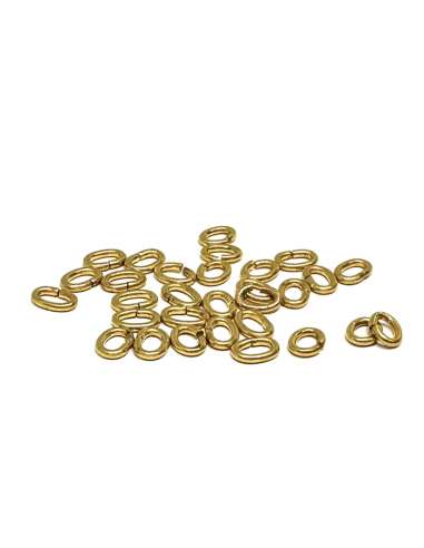 Anillas oval de Gold filled 5,5mm Grueso