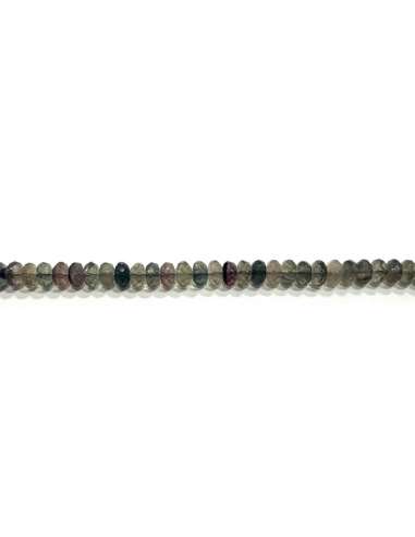 Fluorita rondel 10x6mm facetada