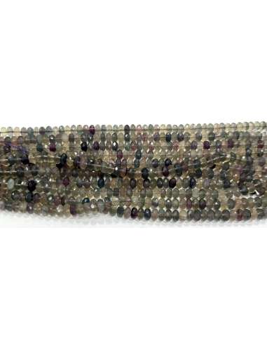 Fluorita rondel 10x6mm facetada