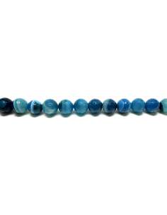 Ágata Veteada Azul 14mm facetada