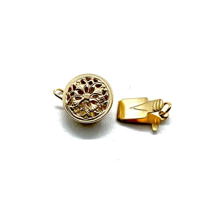 Cierre Chatón filigrana de Gold Filled 10mm