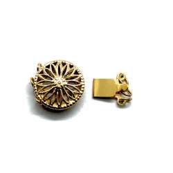 Cierre Chatón filigrana de Gold Filled 13mm (3 vías) 2
