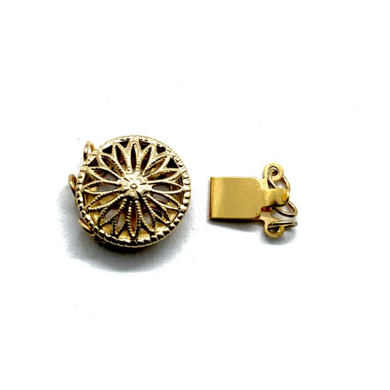 Cierre Chatón filigrana de Gold Filled 13mm (3...