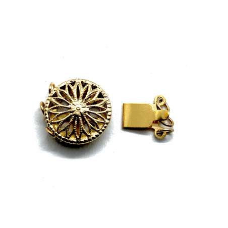 Cierre Chatón filigrana de Gold Filled 13mm (3 vías)