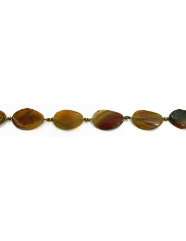 Ágata Amarilla-Verde Oval "S" 30x40mm