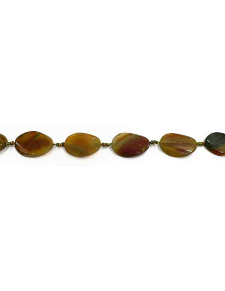 Ágata Amarilla-Verde Oval "S" 30x40mm