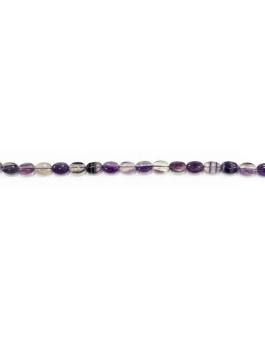 Fluorita lila oval 10x14mm