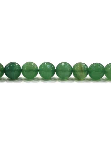 Ágata Verde 10mm facetada
