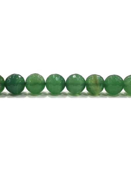 Ágata Verde 10mm facetada