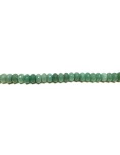 Aventurina Verde rondel 10x6mm facetado