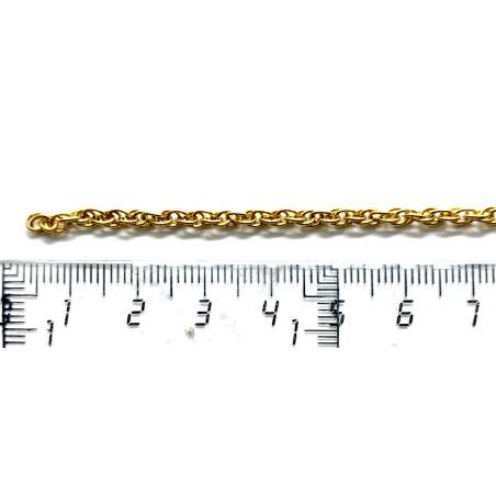 Cadena de Gold Filled Cordón hueco (1 metro)