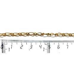 Cadena de Gold Filled Barbada (1 metro)
