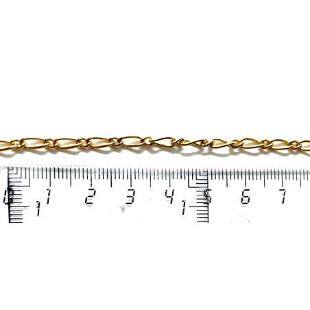 Cadena de Gold Filled Barbada (1 metro)