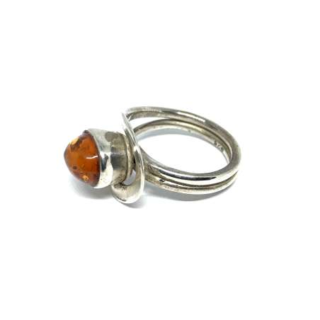 Anillo de Ámbar y Plata de Ley 925