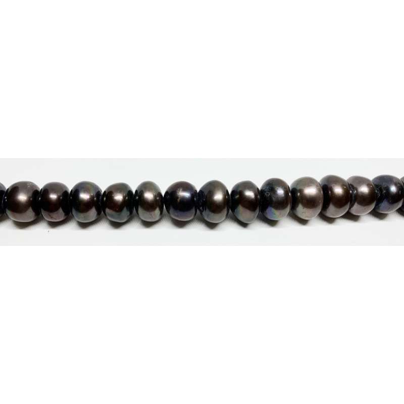 Perlas gris Rondel 14x10mm