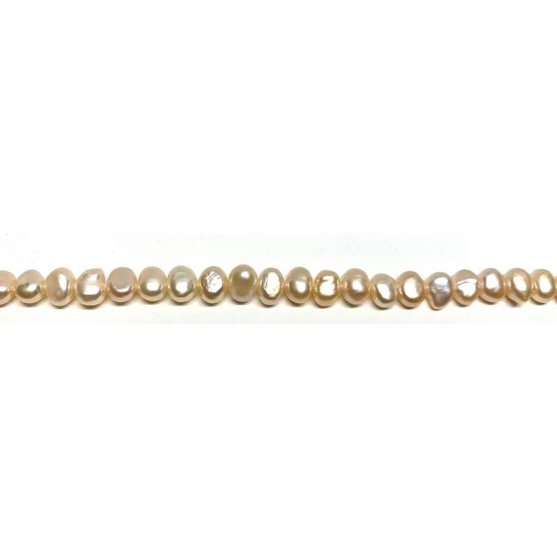 Perlas rosadas Flat/Planas 6-7mm