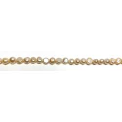 Perlas rosadas Flat/Planas 7-8mm