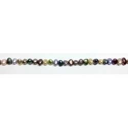 Perlas multicolor Flat/Planas 6-7mm