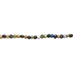 Perlas multicolor Flat/Planas 8-9mm