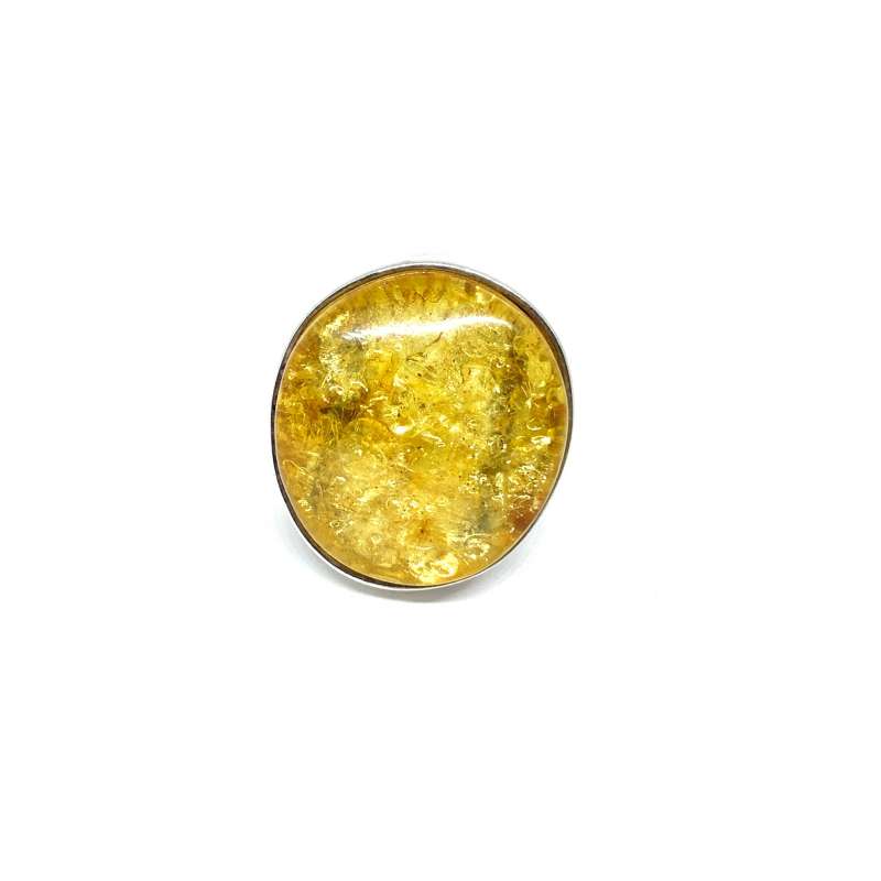 Anillo de Ámbar y Plata de Ley 925
