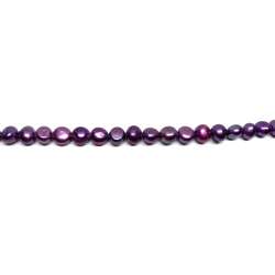 Perlas lilas Flat/Planas 7-8mm
