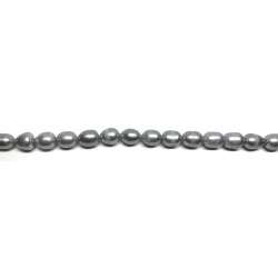 Perlas gris Arroz 10x14mm
