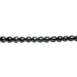 Perlas gris Arroz 10-11x12mm