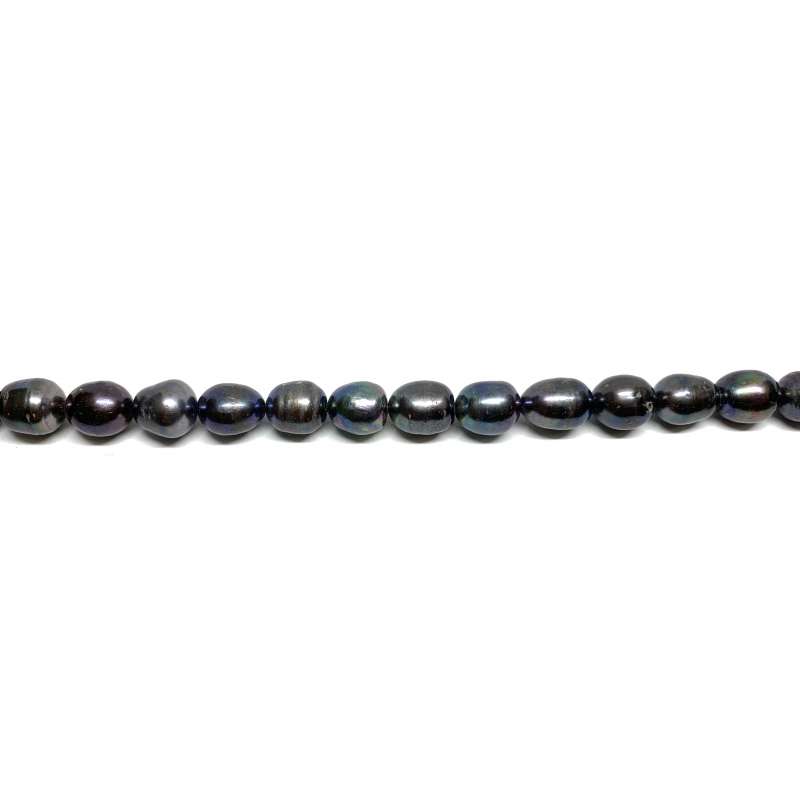 Perlas gris Arroz 10-11x12mm