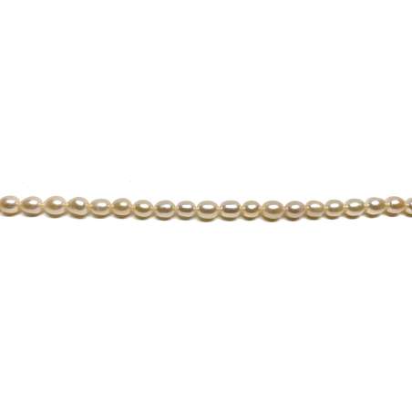Perlas rosadas Arroz 5-6x7mm