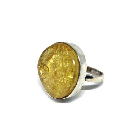 Anillo de Ámbar y Plata de Ley 925