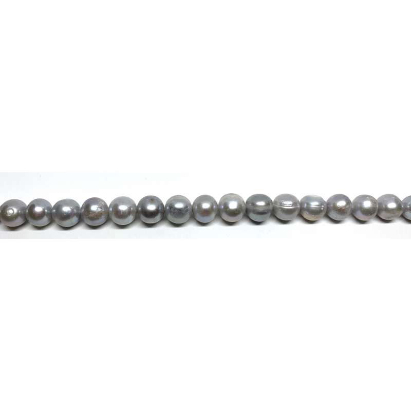Perlas gris Patata 10-11mm