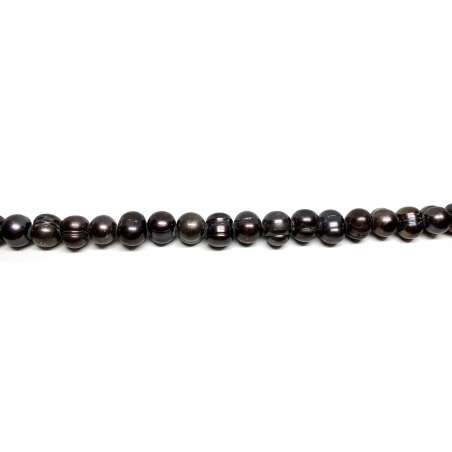 Perlas gris Patata 9-10mm
