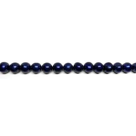 Perlas azul Patata 10-11mm