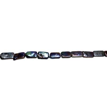 Perlas gris Rectángulo 8x15mm