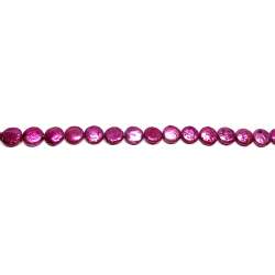 Perlas fucsia Disco 11mm