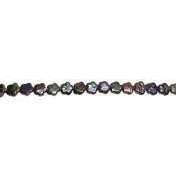 Perlas gris Flor 11mm