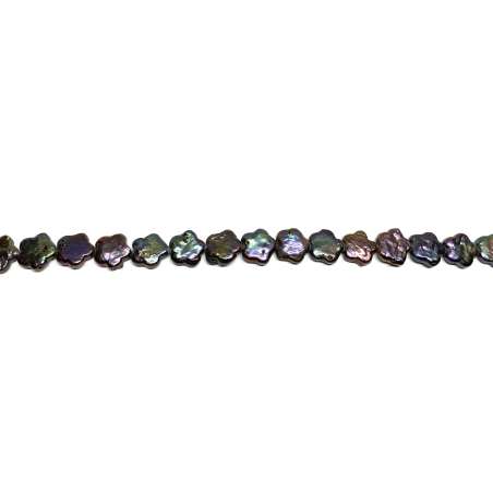 Perlas gris Flor 11mm