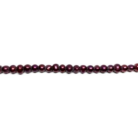 Perlas granate Patata 8-9mm AGUJERO GRANDE