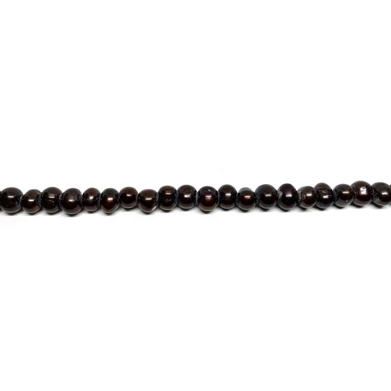 Perlas marrón Patata 8-9mm AGUJERO GRANDE
