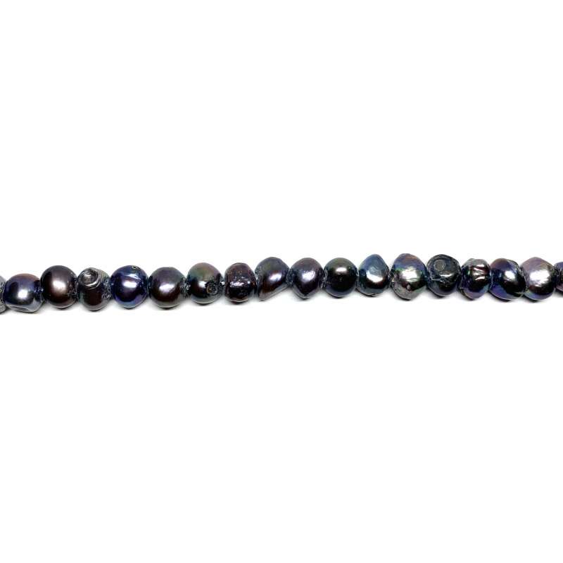 Perlas gris Patata 10-11mm AGUJERO GRANDE