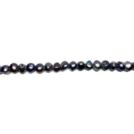 Perlas gris Patata 10-11mm AGUJERO GRANDE
