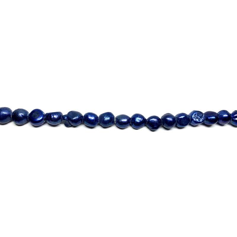 Perlas azul Planas 10-11mm AGUJERO GRANDE
