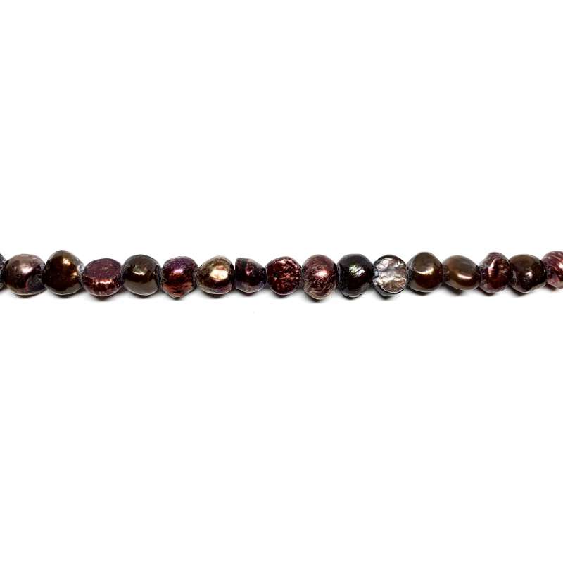 Perlas marrón Planas 10-11mm AGUJERO GRANDE