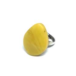 Anillo de Ámbar y Plata de Ley 925