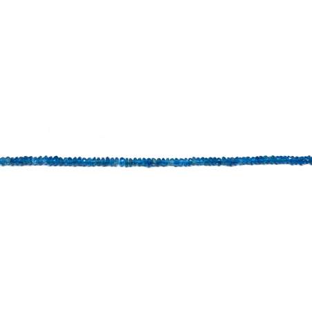 Ágata Apatita Rondel 3x2mm facetada
