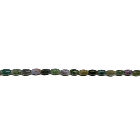 Ágata de la India Oliva 5x8mm